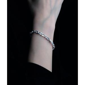 ブレスレット 「YArKA/ヤーカ」 rectangle link sides cut volume