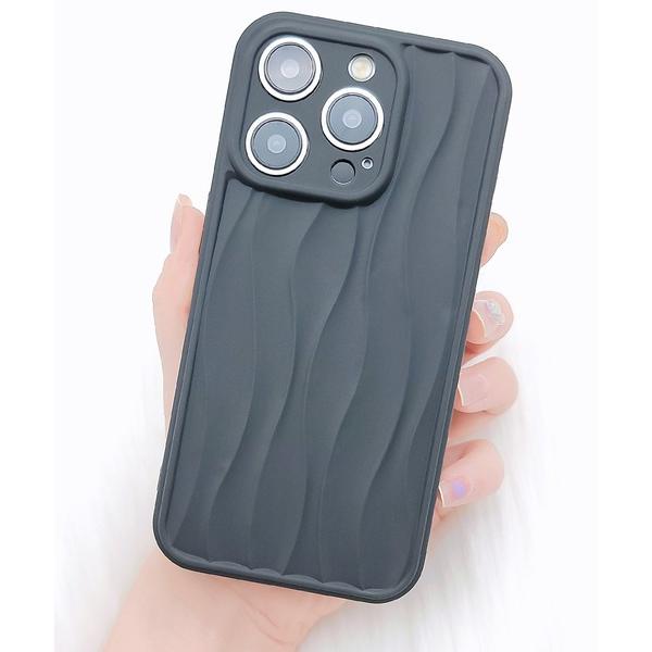 スマホケース 立体ウエーブソフトiPhoneカバー