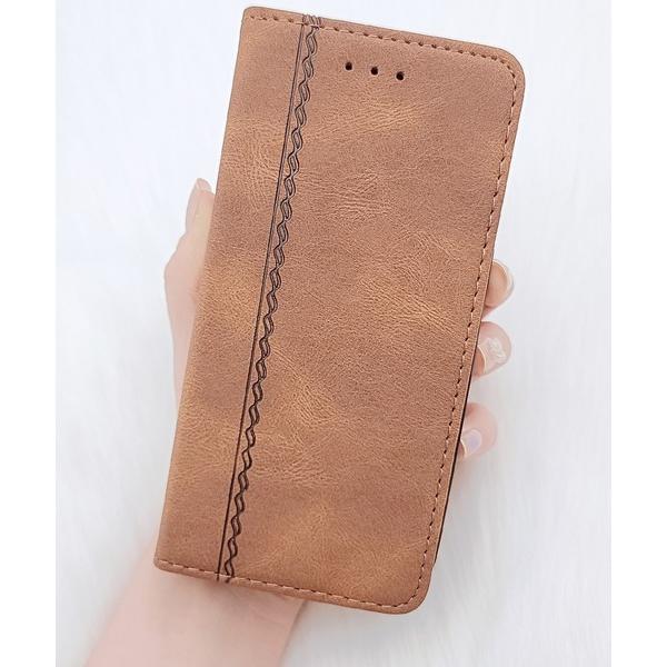 スマホケース レザー調手帳型ベーシックiPhoneカバー