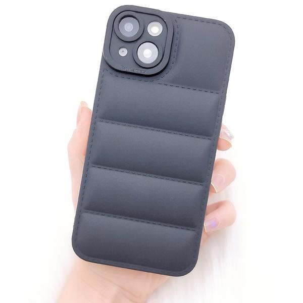 スマホケース 3DキルティングシリコンiPhoneカバー