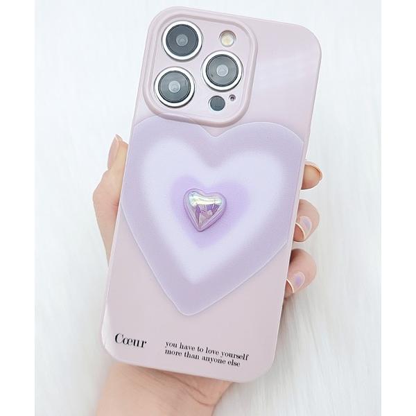 スマホケース ハートグラデーションソフトiPhoneケース