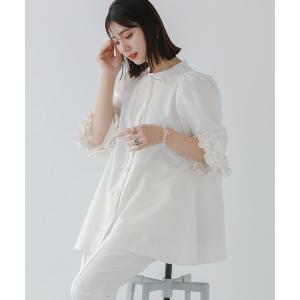 ブラウス シャツ ボリュームフリルスリーブブラウス「ZOZO限定商品」 レディース