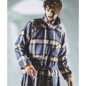 LITHIUM HOMME（リチウム オム） トレンチコート 42 ネイビー メンズ