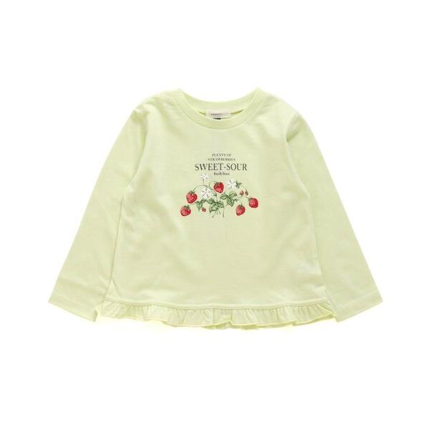 tシャツ Tシャツ キッズ スプリングモチーフプリント長袖Tシャツ