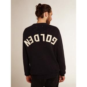 セーター ニット GOLDEN M S REGULAR KNIT CREW NECK COTTON WITH LOGO メンズ