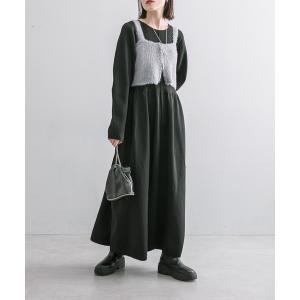 ワンピース レディース 「3色展開！」フレアニットワンピース