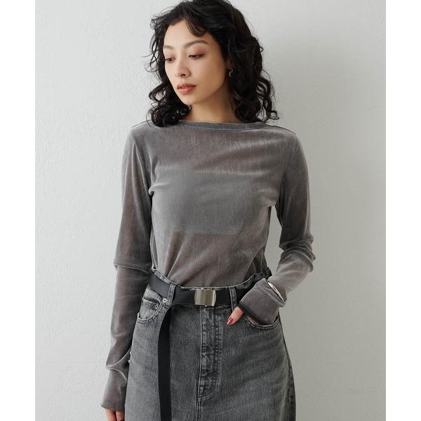 tシャツ フロッキーバックシャンカットソー レディース