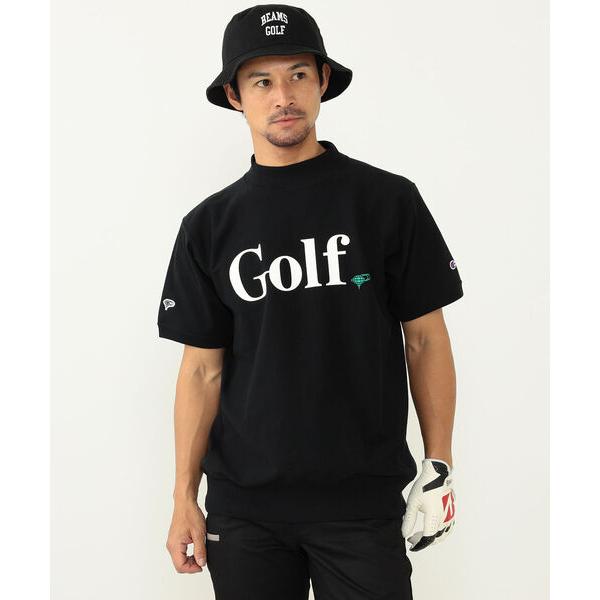 「BEAMS GOLF」 半袖Tシャツ M ブラック メンズ