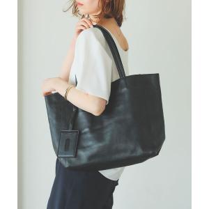 トートバッグ バッグ レディース B:MING by BEAMS / レザー トートバッグ