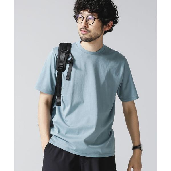 「nano・universe」 半袖Tシャツ X-LARGE ブルーグリーン メンズ