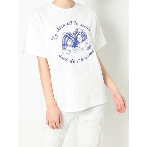 「merry jenny」 半袖Tシャツ FREE オフホワイト レディース