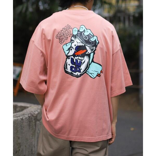 「FREAK&apos;S STORE」 「SANTA CRUZ」半袖Tシャツ LARGE スモークピンク メ...