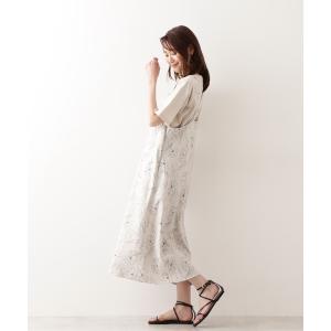 「NATURAL BEAUTY BASIC」 キャミソールワンピース MEDIUM ベージュ レディース｜zozo