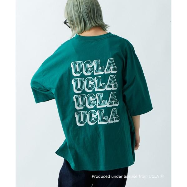 「UCLA」 半袖Tシャツ MEDIUM グリーン メンズ