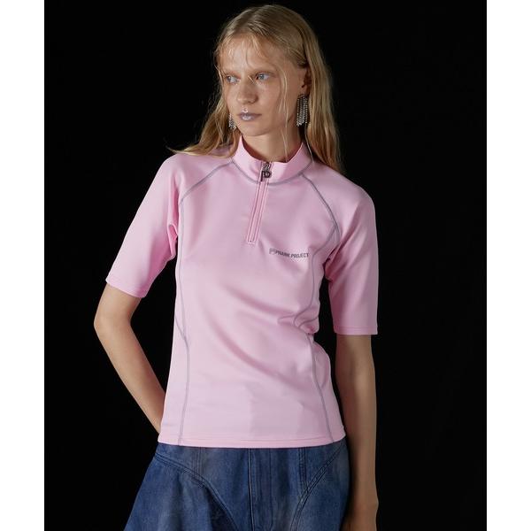 tシャツ 半袖 スキューバハーフジップトップ / Scuba Half Zip Top レディース