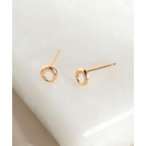 ピアス サークルラインピアス「K10」 レディース