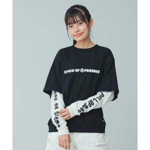 tシャツ Tシャツ キッズ Jeans-b/ジーンズベー SPIRITレイヤードロングＴシャツ