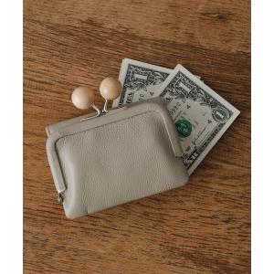 財布 ウッドビーズ がま口ミニ財布 レディース メンズ