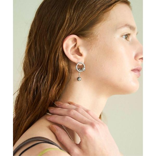 ピアス Asymmetry Circle Earrings/アシンメトリーサークルピアス「MAISO...