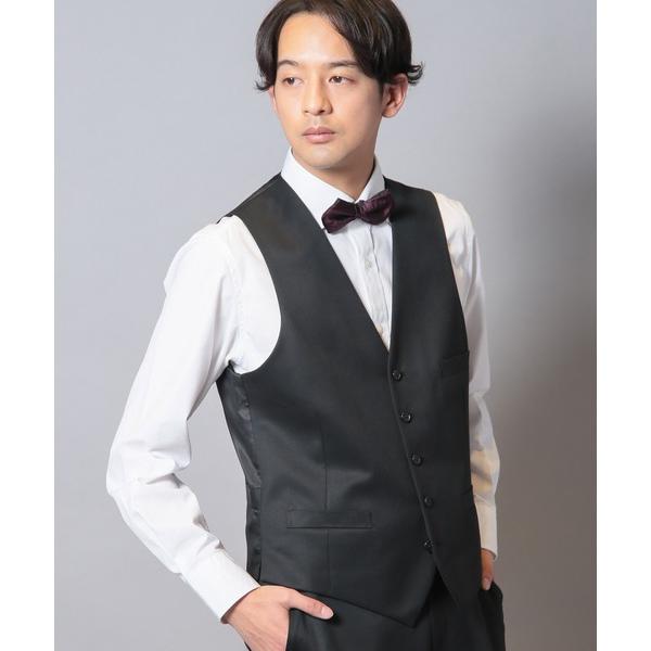 ベスト ジレ ウールポリエステルギャバジンスーツベスト（同素材セットアップあり） メンズ