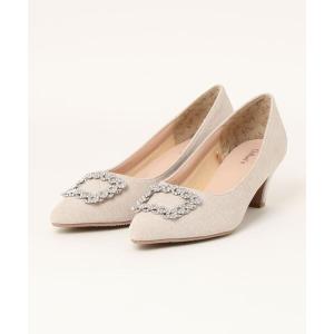 パンプス 「ChiffonFit」 バックル付きポインテッドトゥパンプス