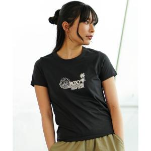 tシャツ Tシャツ レディース ROXY/ロキシー 半袖Tシャツ ブランドロゴ クルーネック RST241080