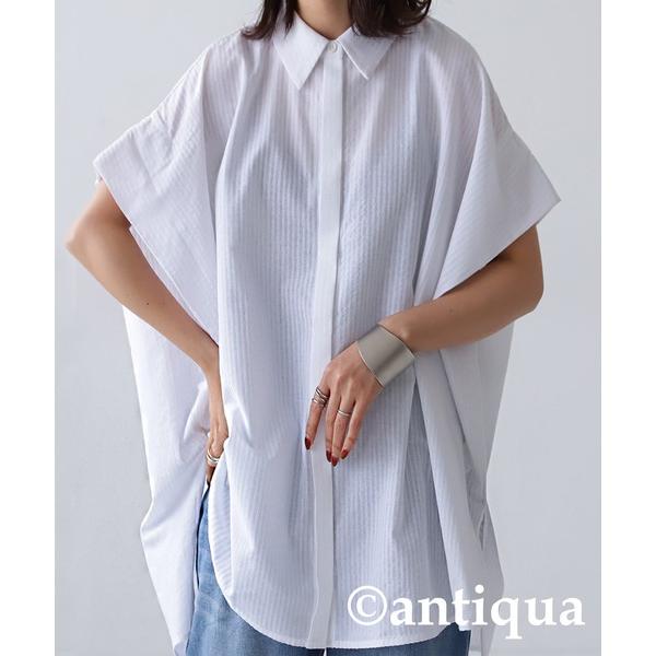 「antiqua」 「patterntorso」半袖シャツ FREE ホワイト レディース
