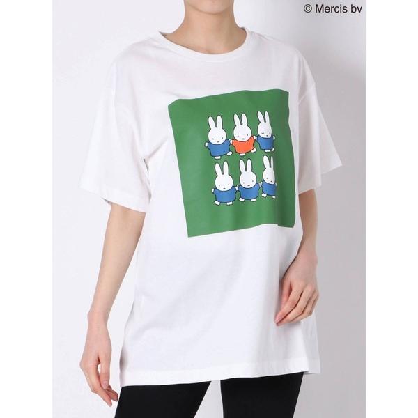 「merry jenny」 半袖Tシャツ「Miffyコラボ」 FREE オフホワイト レディース