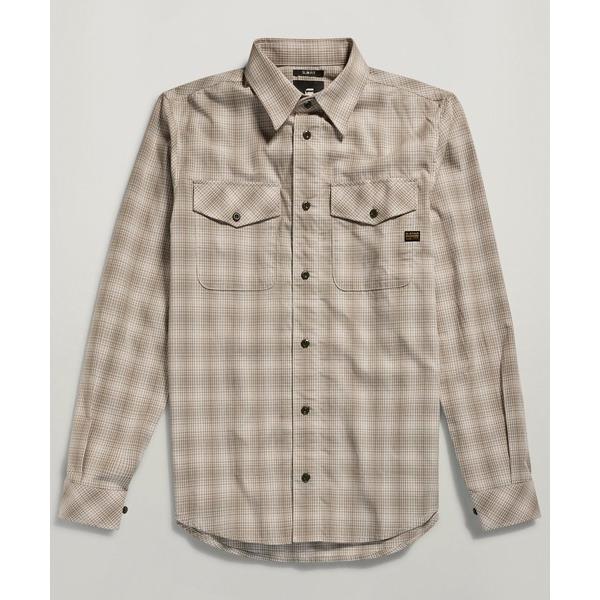 シャツ MARINE SLIM SHIRT/ライトウェイトチェックシャツ メンズ