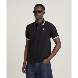 ポロシャツ メンズ DUNDA SLIM STRIPE POLO/ワンポイントロゴポロの商品画像