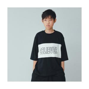 キッズ tシャツ Tシャツ ジーンズベー BELIEVER切替Tシャツ｜zozo