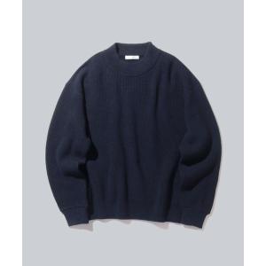 セーター ニット WASHI＆COOMA LAMBS RIB KNIT MOCKNECK SWEATER メンズ