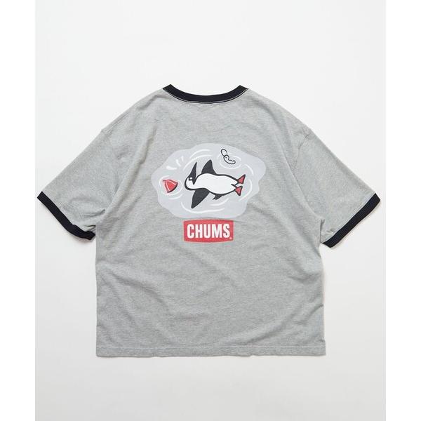 「CHUMS」 半袖Tシャツ SMALL グレー メンズ