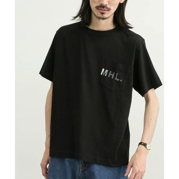 「MHL.」 半袖Tシャツ MEDIUM ブラック メンズ