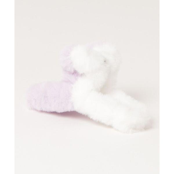 ヘアクリップ 「HIKA」2TONEファーヘアクリップ