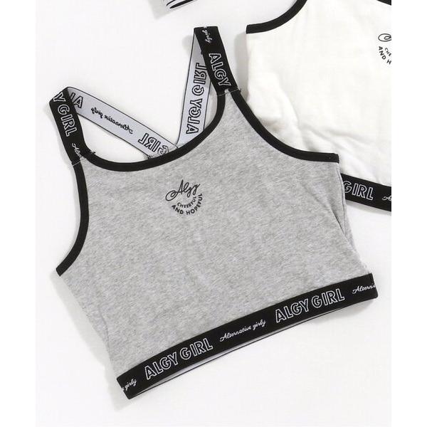 ジュニアブラ スポーツブラ ロゴゴムタンタケカップ付きタンク キッズ 子供 女の子