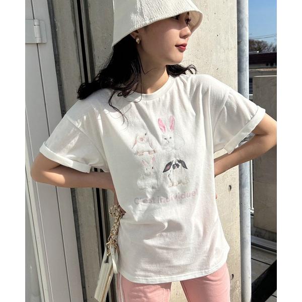 「one after another NICE CLAUP」 半袖Tシャツ FREE ホワイト レデ...