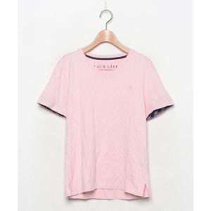 「BLACK LABEL CRESTBRIDGE」 半袖Tシャツ 2 ピンク メンズ｜zozo