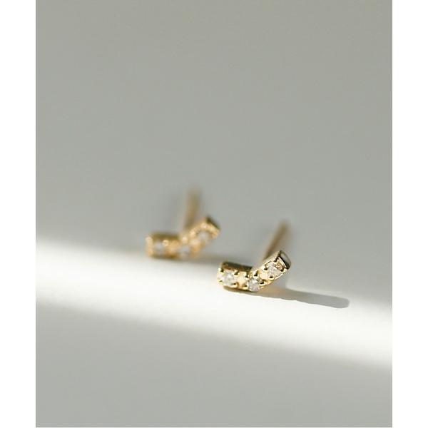 ピアス petit・シャープラインダイヤピアス レディース