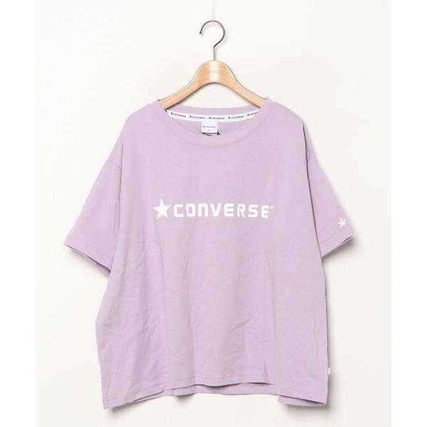 「CONVERSE」 半袖Tシャツ X-LARGE パープル レディース