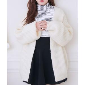 カーディガン モケモケBIGカーデ レディース