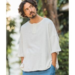 tシャツ Tシャツ メンズ mt8753- ルーズシルエットパイルヘンリーネックカットソー｜ZOZOTOWN Yahoo!店