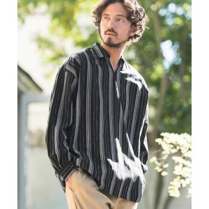 シャツ ブラウス メンズ ms5523-Cotton Linen Skipper Pullover Shirts シャツ