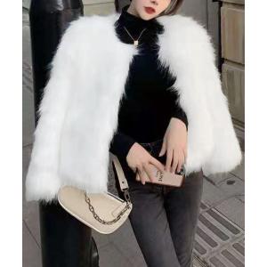 DIAVEL コート アウター オーバーサイズファーコート/ブルゾン