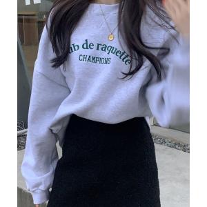 トレーナー スウェット 刺繍ロゴ オーバーサイズスウェット/トレーナー レディース｜ZOZOTOWN Yahoo!店