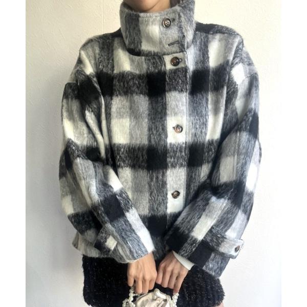 ステンカラーコート コート スタンドカラーウールビッグコート レディース