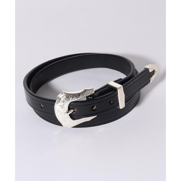 ベルト 「TORY LEATHER/トリーレザー」3-Piece Silver Buckle Bel...