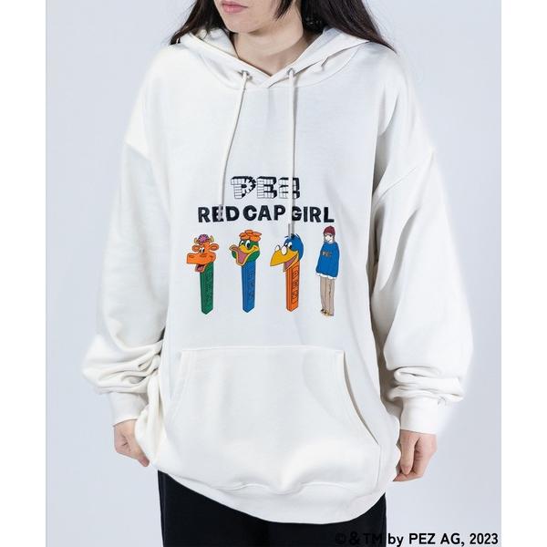 パーカー 「a-r」「PEZ×RedCapGirl」イラスト刺繍＆プリント オーバーサイズ HOOD...