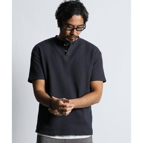 tシャツ Tシャツ メンズ 「WEB限定アイテム」HENLEY NECK WAFFLE TEE：ヘン...