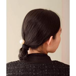 CHANEL（シャネル） バレッタ ヘアクリップ 髪留め リボン パール